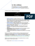 Quimica en La Vida Cotidiana