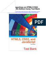 Instant Download New Perspectives On Html5 Css3 Javascript 6th Edition Carey Test Bank PDF Scribd