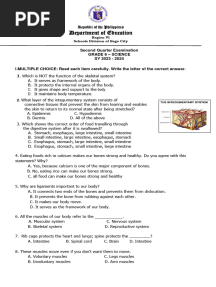 2nd - Quarter-Exam-Science-6