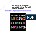 Instant Download Test Bank For Brock Biology of Microorganisms 14th Edition Michael T Madigan Download PDF Scribd