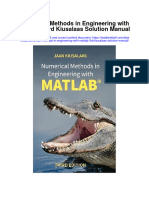 Instant Download Numerical Methods in Engineering With Matlab 3rd Kiusalaas Solution Manual PDF Scribd