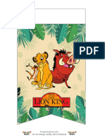 Lion King Birthday Banner