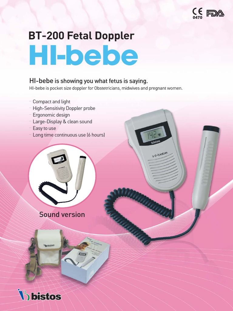 HI-bebe: BT-200 Fetal Doppler | PDF