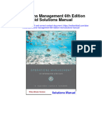 Instant Download Operations Management 6th Edition Reid Solutions Manual PDF Scribd