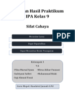 Laporan Hasil Praktikum IPA Kelas 9-4