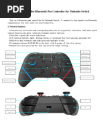 User Manual For Bluetooth Pro Controller For Nintendo Switch