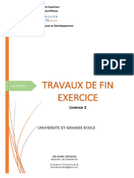 Cours TRAVAUX DE FIN EXERCICE