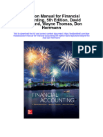 Instant Download Solution Manual For Financial Accounting 5th Edition David Spiceland Wayne Thomas Don Herrmann PDF Scribd