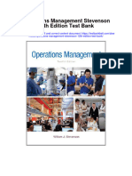 Instant Download Operations Management Stevenson 12th Edition Test Bank PDF Scribd