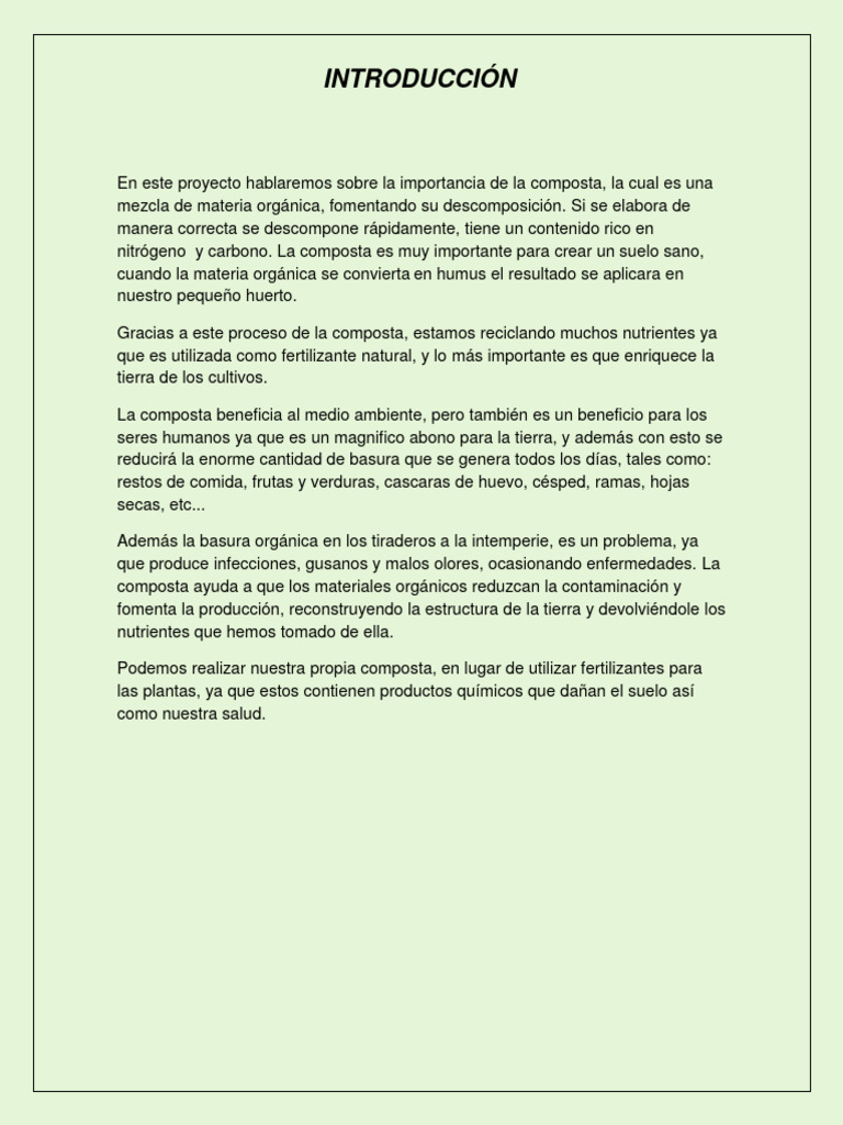 Cómo Hacer Composta Casera Fácilmente | PDF
