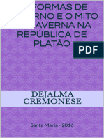 As Formas de Governo e o Mito Da Caverna Na República de Platão Santa Maria 2016 - Coleção FilosofiaP