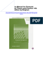 Instant Download Solution Manual For Financial Management Theory and Practice 14th Edition by Brigham PDF Scribd