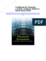 Instant Download Solution Manual For Financial Economics Frank J Fabozzi Edwin H Neave Guofu Zhou PDF Scribd