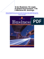 Instant Download Test Bank For Business Its Legal Ethical and Global Environment 11th Edition Marianne M Jennings PDF Scribd