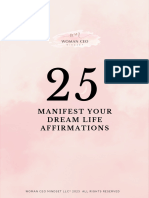 Manifest Your Dream Life Affirmation Cards