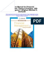 Instant Download Solution Manual For Financial Management Theory Practice 16th Edition Eugene F Brigham Michael C Ehrhardt PDF Scribd