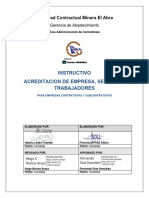 GABin04 Instructivo Acreditación de Empresa, Servicio y Trabajadores para Empresas Contratistas y Subcontratistas SCMEA