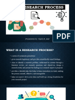 Presenter 5 The Research Process