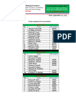 Biology 205 Assignment Groups