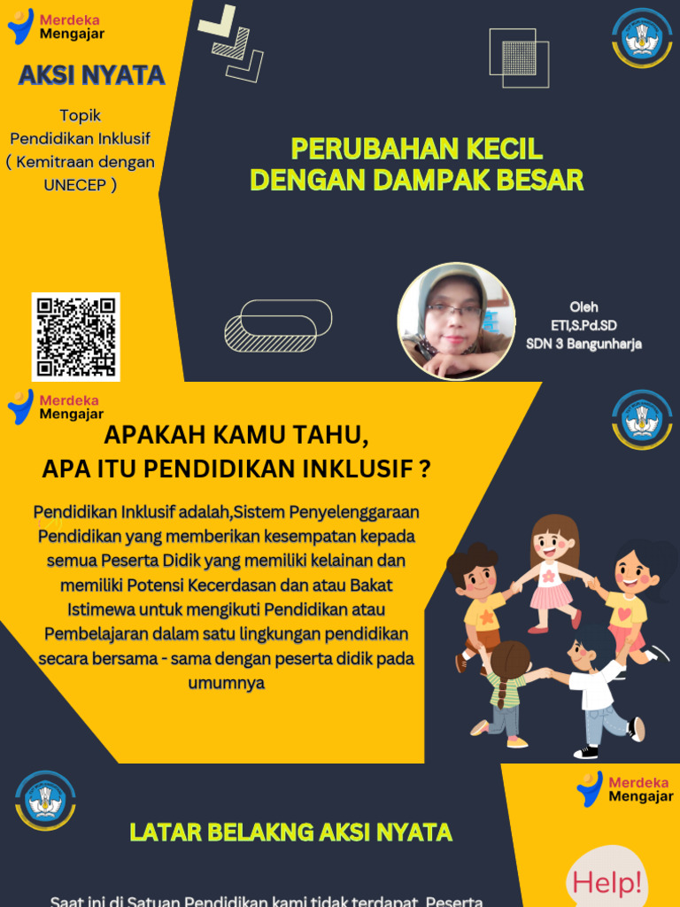 Aksi Nyata Pendidikan Inklusif di Sekolah | PDF | Karier & Perkembangan ...
