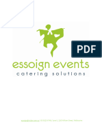 Essoign Catering & Events Package 2023 - Spring Summer