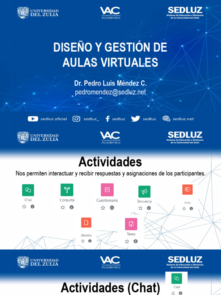 Diseño de Aulas Virtuales Efectivas | PDF | Chat en linea | Cuestionario