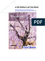 Instant Download Precalculus 6th Edition Lial Test Bank PDF Scribd