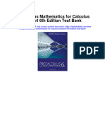 Instant Download Precalculus Mathematics For Calculus Stewart 6th Edition Test Bank PDF Scribd