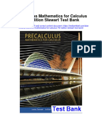 Instant Download Precalculus Mathematics For Calculus 7th Edition Stewart Test Bank PDF Scribd