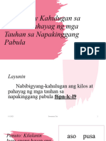 Pagbibigay Kahulugan Sa Kilos at Pahayag NG Mga Kwento 6