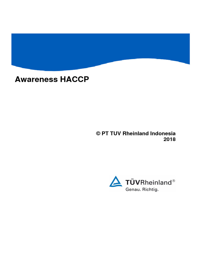 HACCP Training Overview 2018 | PDF | Food And Drink