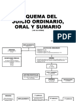 3 - Esquema Del Juicio Ordinario, Oral y Sumario