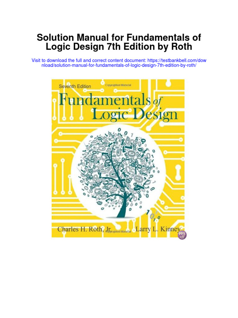 Instant Download Solution Manual For Fundamentals of Logic Design 7th ...