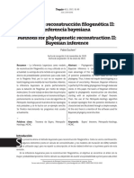 Métodos de Reconstrucción Filogenética II: Inferencia Bayesiana Methods For Phylogenetic Reconstruction II: Bayesian Inference