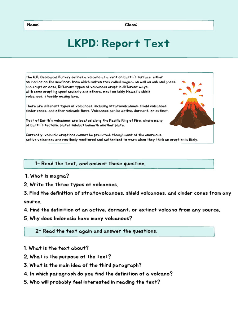 LKPD REPORT TEXT | PDF