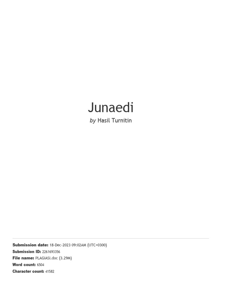 Junaedi | PDF