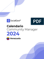 Calendario Community Manager 2024 VENEZUELA