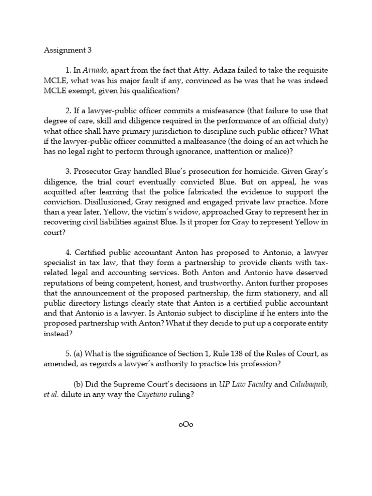 Legal Ethics and Professional Conduct Issues | PDF | Law
