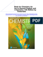 Instant Download Test Bank For Chemistry An Introduction To General Organic and Biological Chemistry 13th Edition by Timberlake PDF Scribd