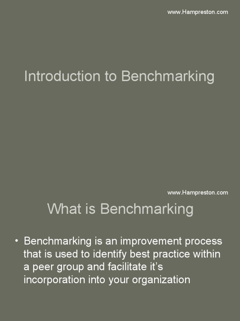 Understanding Benchmarking Benefits | PDF | Benchmarking | Accountability