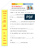 Vocabulary Health and Medicine 2 Information Gap Activities - 124562