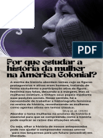 Revista Mulheres América Colonial