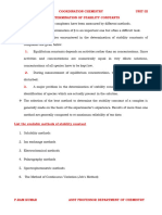 Determination of Stability Constants