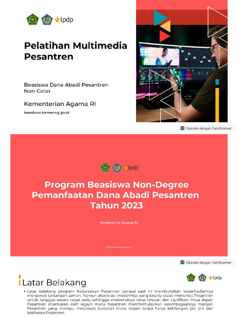 DNG03 Booklet Multimedia Pesantren - 181123 | PDF