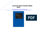 Instant Download Solution Manual For Heat Transfer Nellis Klein PDF Scribd