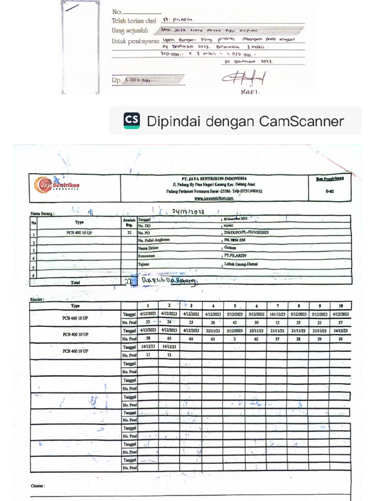 Contoh Rekapan Pdf