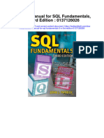 Instant Download Solution Manual For SQL Fundamentals 3 e 3rd Edition 0137126026 PDF Scribd