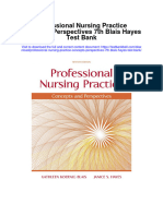 Instant Download Professional Nursing Practice Concepts Perspectives 7th Blais Hayes Test Bank PDF Scribd
