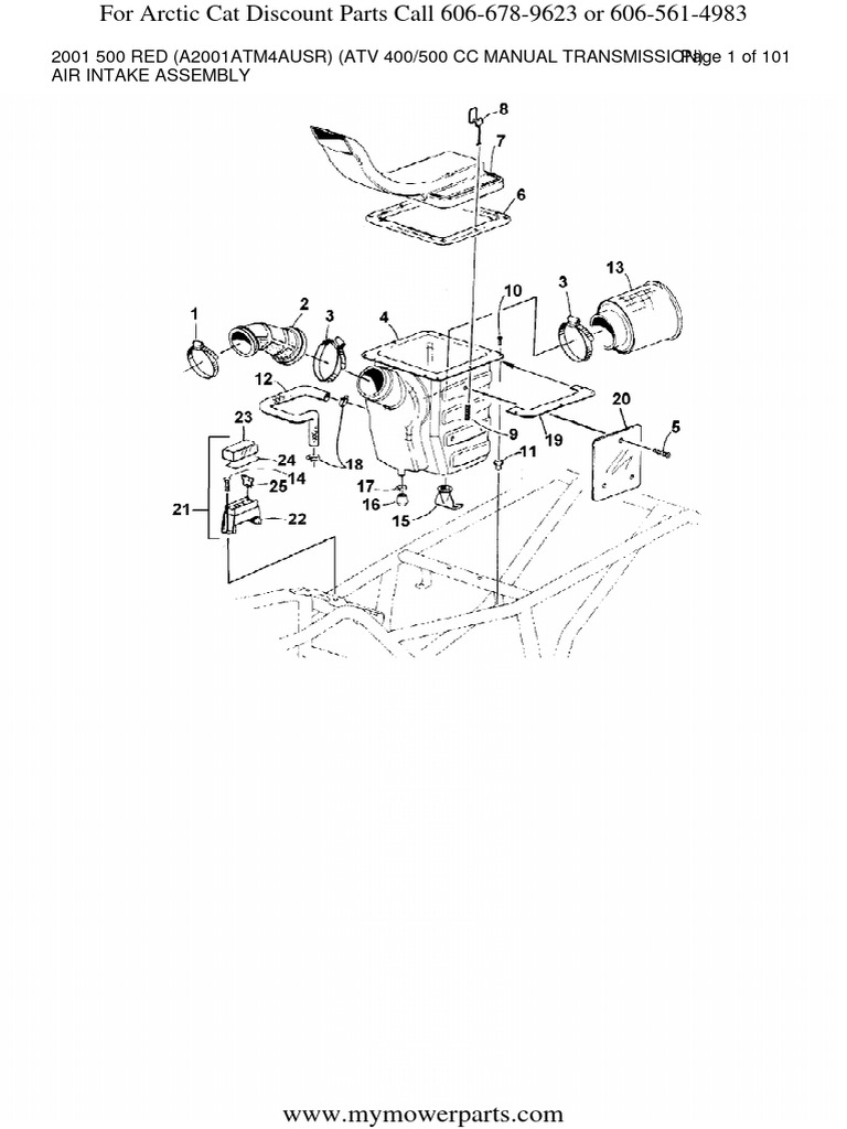 2000 ARCTIC CAT 500 SERVICE MANUAL visual data 2