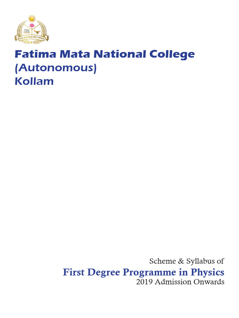 BSc Physics 2nd Semester Syllabus 2025 | PDF | Physics | Mechanics